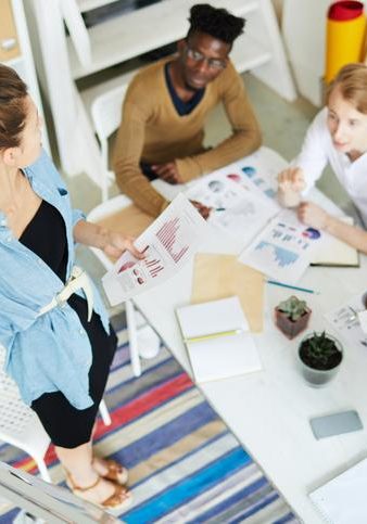 confident woman standing